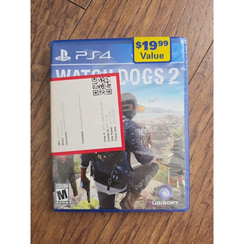 Watch Dogs 2 Sony PlayStation 4 PS4 Video Game Brand New Sealed